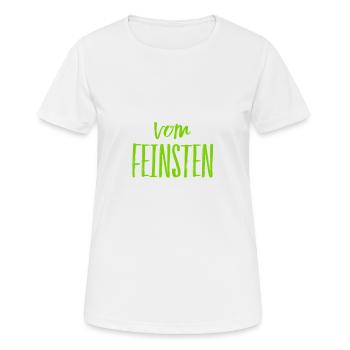 ein Kompliment - Frauen T-Shirt atmungsaktiv - Weiß - Vorne - AI Model Female 172 dark (172cm)