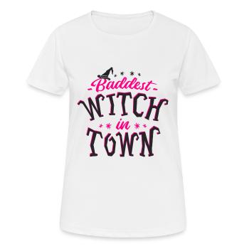 sorcière - T-shirt respirant Femme - blanc - Devant - AI Model Female 172 dark (172cm)