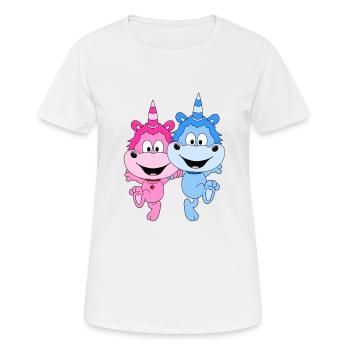 EINHÖRNER - EINHORN - TANZEN - TÄNZERIN - TÄNZER - Frauen T-Shirt atmungsaktiv - Weiß - Vorne - AI Model Female 172 dark (172cm)
