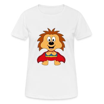 IGEL - SUPERHELD - TIER - TIERISCH - KIND - BABY - Frauen T-Shirt atmungsaktiv - Weiß - Vorne - AI Model Female 172 dark (172cm)