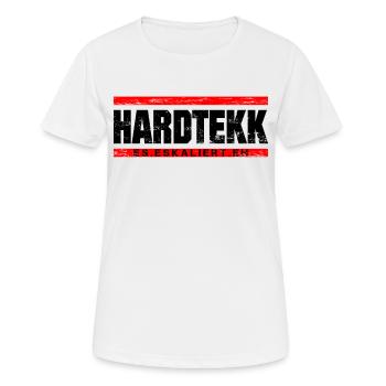 Techno - Techno music - Hardtekk - Rave - Frauen T-Shirt atmungsaktiv - Weiß - Vorne - AI Model Female 172 dark (172cm)