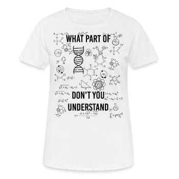 chimie - T-shirt respirant Femme - blanc - Devant - AI Model Female 172 dark (172cm)