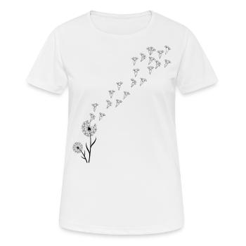 Pissenlit pissenlit - T-shirt respirant Femme - blanc - Devant - AI Model Female 172 dark (172cm)