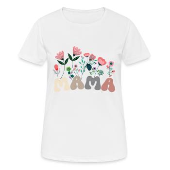 The best mom in the world - Women's Breathable T-Shirt - white - Front - AI Model Female 172 dark (172cm)