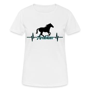 Araber Pferd Arabian Herzlinie - Frauen T-Shirt atmungsaktiv - Weiß - Vorne - AI Model Female 172 dark (172cm)