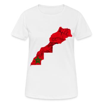 MOROCCO - Women's Breathable T-Shirt - white - Front - AI Model Female 172 dark (172cm)