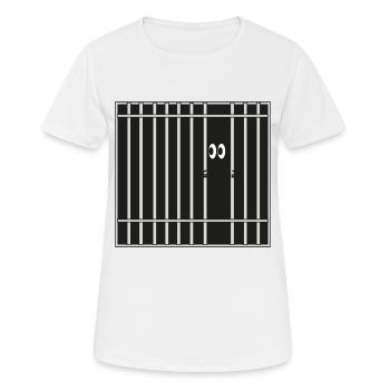 Bars, prison - T-shirt respirant Femme - blanc - Devant - AI Model Female 172 dark (172cm)