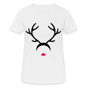 Rudolph - T-shirt respirant Femme - blanc - Devant - AI Model Female 172 dark (172cm)