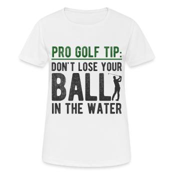 Golfplatz zum Golfen Golf - Frauen T-Shirt atmungsaktiv - Weiß - Vorne - AI Model Female 172 dark (172cm)