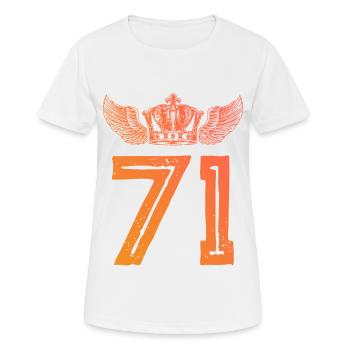 71 Couronne numérique - T-shirt respirant Femme - blanc - Devant - AI Model Female 172 dark (172cm)