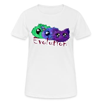 Évolution de nan0 - T-shirt respirant Femme - blanc - Devant - AI Model Female 172 dark (172cm)
