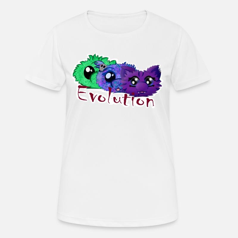 Evolution of nan0 - Women's Breathable T-Shirt - white