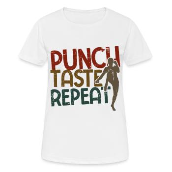 Kickboxing - Frauen T-Shirt atmungsaktiv - Weiß - Vorne - AI Model Female 172 dark (172cm)