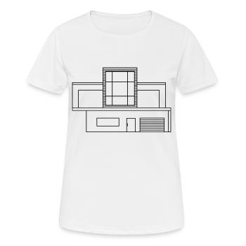 Modern house - Women's Breathable T-Shirt - white - Front - AI Model Female 172 dark (172cm)
