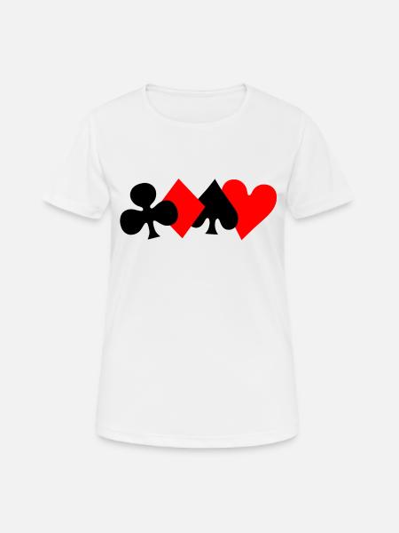 Card game - Women's Breathable T-Shirt - white