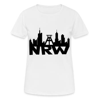 NRW Skyline - Women's Breathable T-Shirt - white - Front - AI Model Female 172 dark (172cm)