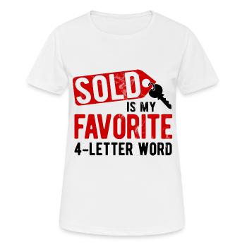 Immobilien-Händler Für Immobilien-Makler - Frauen T-Shirt atmungsaktiv - Weiß - Vorne - AI Model Female 172 dark (172cm)