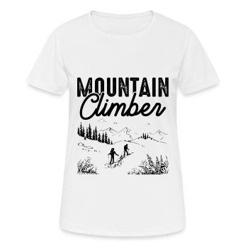 Mountain Climber - Frauen T-Shirt atmungsaktiv - Weiß - Vorne - AI Model Female 172 dark (172cm)