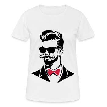 Marié élégant - T-shirt respirant Femme - blanc - Devant - AI Model Female 172 dark (172cm)