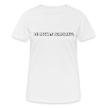 Es regnet Durchfall - Frauen T-Shirt atmungsaktiv - Weiß - Vorne - AI Model Female 172 dark (172cm)