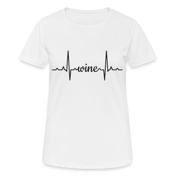 Vin de vin - T-shirt respirant Femme - blanc - Devant - AI Model Female 172 dark (172cm)