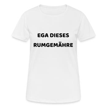 Genervt sein auf Sächsisch - Frauen T-Shirt atmungsaktiv - Weiß - Vorne - AI Model Female 172 dark (172cm)