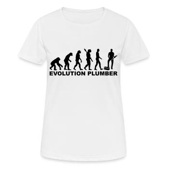 Klempner - Frauen T-Shirt atmungsaktiv - Weiß - Vorne - AI Model Female 172 dark (172cm)