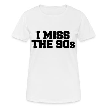 I Miss the 90s - Women's Breathable T-Shirt - white - Front - AI Model Female 172 dark (172cm)