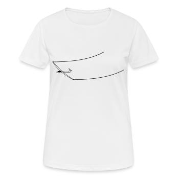 gliding with speed - Women's Breathable T-Shirt - white - Front - AI Model Female 172 dark (172cm)