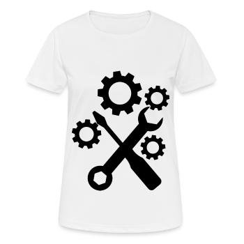 Outil - Tournevis Tournevis Amateur - T-shirt respirant Femme - blanc - Devant - AI Model Female 172 dark (172cm)