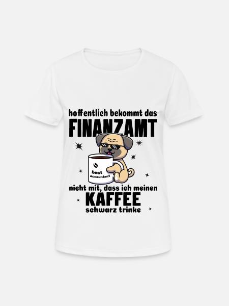 Buchhalter. Buchhalterin. Kaffe schwarz trinken. - Frauen T-Shirt atmungsaktiv - Weiß