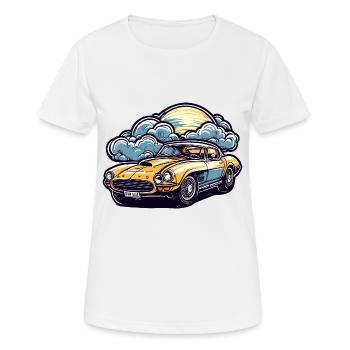Auto / Fahrzeug / PKW / Mobil / Old Timer / fahren - Frauen T-Shirt atmungsaktiv - Weiß - Vorne - AI Model Female 172 dark (172cm)