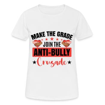 Join The Anti-Bully Crusade - Women's Breathable T-Shirt - white - Front - AI Model Female 172 dark (172cm)