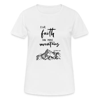 Verse de la Bible chrétienne - T-shirt respirant Femme - blanc - Devant - AI Model Female 172 dark (172cm)