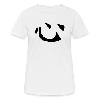 Herz Chinesische Schrift Zeichen Symbol - Frauen T-Shirt atmungsaktiv - Weiß - Vorne - AI Model Female 172 dark (172cm)