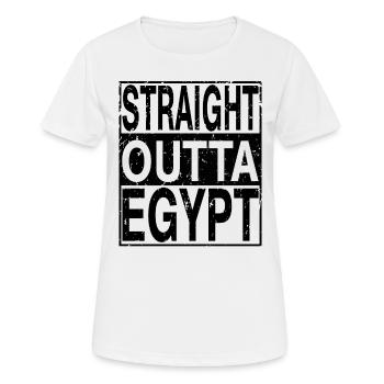 Egypt Straight outta Egypt - Women's Breathable T-Shirt - white - Front - AI Model Female 172 dark (172cm)