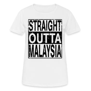 Malaisie Tout droit sorti de Malaisie - T-shirt respirant Femme - blanc - Devant - AI Model Female 172 dark (172cm)