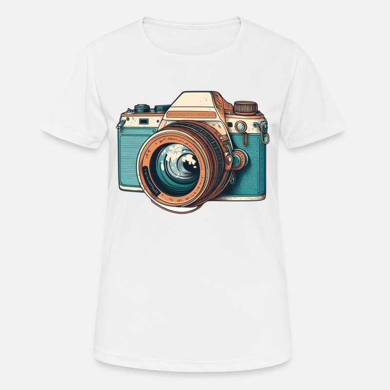 Retro Camera - Women's Breathable T-Shirt - white