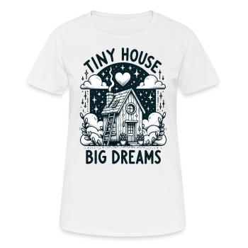 Tiny House Owner Builder - Tiny House Big Dreams - Women's Breathable T-Shirt - white - Front - AI Model Female 172 dark (172cm)