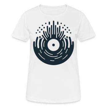 Vinyl-Ikone - Frauen T-Shirt atmungsaktiv - Weiß - Vorne - AI Model Female 172 dark (172cm)