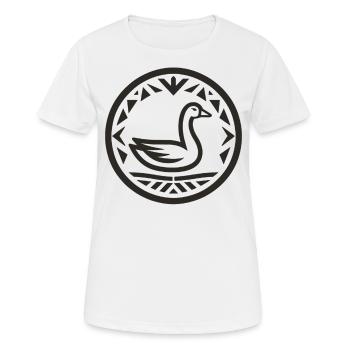 Gans Indianer-Tierkreis - Frauen T-Shirt atmungsaktiv - Weiß - Vorne - AI Model Female 172 dark (172cm)