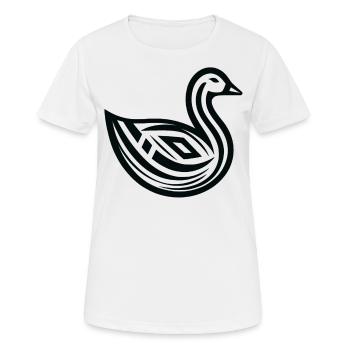 Gans Indianer-Tierkreis - Frauen T-Shirt atmungsaktiv - Weiß - Vorne - AI Model Female 172 dark (172cm)