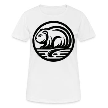Beaver Native American Zodiac - Women's Breathable T-Shirt - white - Front - AI Model Female 172 dark (172cm)
