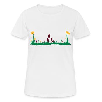 magic mushroom - Frauen T-Shirt atmungsaktiv - Weiß - Vorne - AI Model Female 172 dark (172cm)