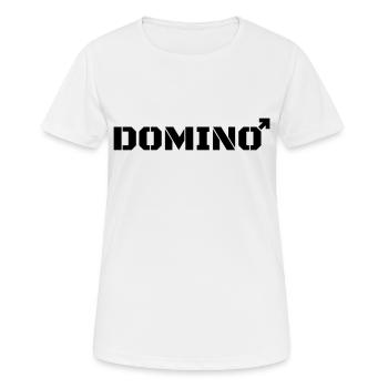 Domino statt Domina - Frauen T-Shirt atmungsaktiv - Weiß - Vorne - AI Model Female 172 dark (172cm)