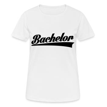 bachelor - Frauen T-Shirt atmungsaktiv - Weiß - Vorne - AI Model Female 172 dark (172cm)