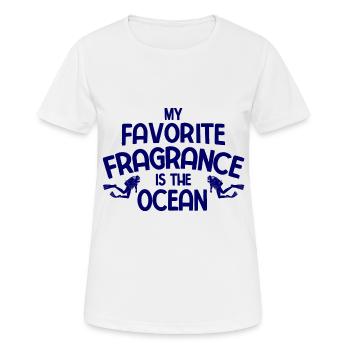 Apnoetaucher Freitaucher Taucher - Frauen T-Shirt atmungsaktiv - Weiß - Vorne - AI Model Female 172 dark (172cm)