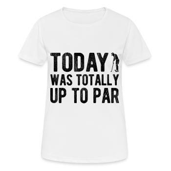 Golfplatz zum Golfen Golf - Frauen T-Shirt atmungsaktiv - Weiß - Vorne - AI Model Female 172 dark (172cm)