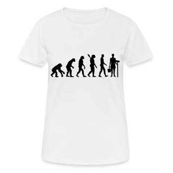 Putzfrau - Frauen T-Shirt atmungsaktiv - Weiß - Vorne - AI Model Female 172 dark (172cm)
