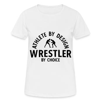 Grappling Martial Arts Wrestling - Frauen T-Shirt atmungsaktiv - Weiß - Vorne - AI Model Female 172 dark (172cm)